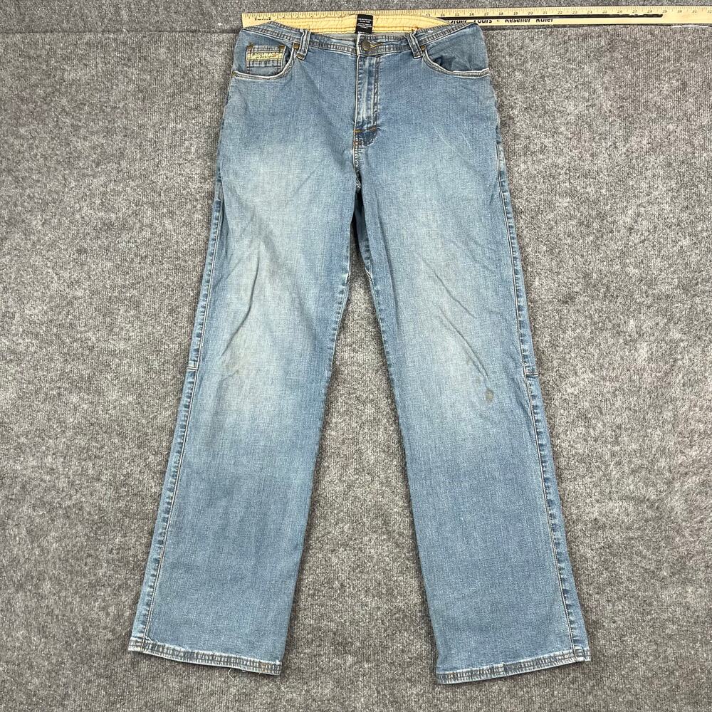 Prana Jeans Mens Size 36 Blue Straight Leg Skate Streetwear Denim Pants